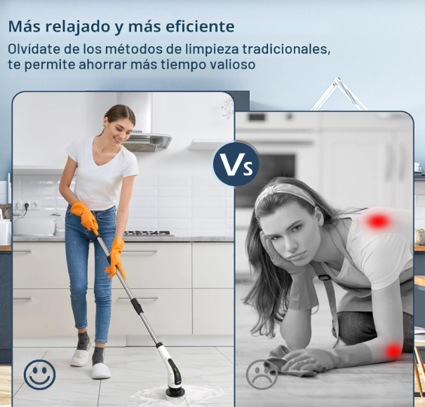 Cepillo eléctrico multi-uso extensible