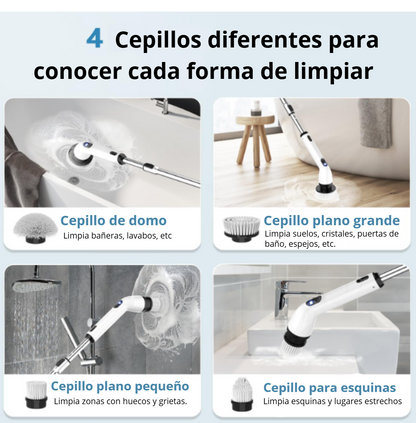 Cepillo eléctrico multi-uso extensible